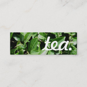 tea. loyalty punch card