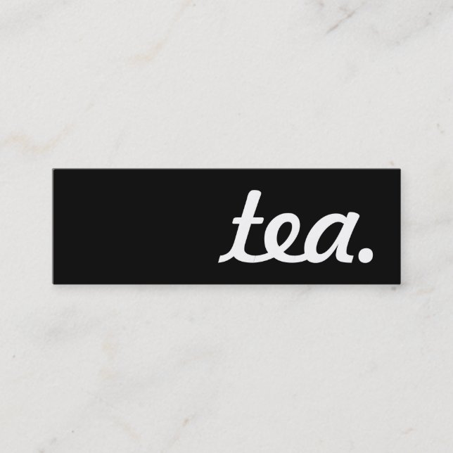 tea. loyalty punch card (Front)
