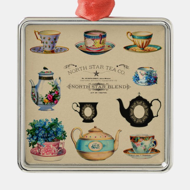 Tea Makes Everything Better Metal Ornament (Front)