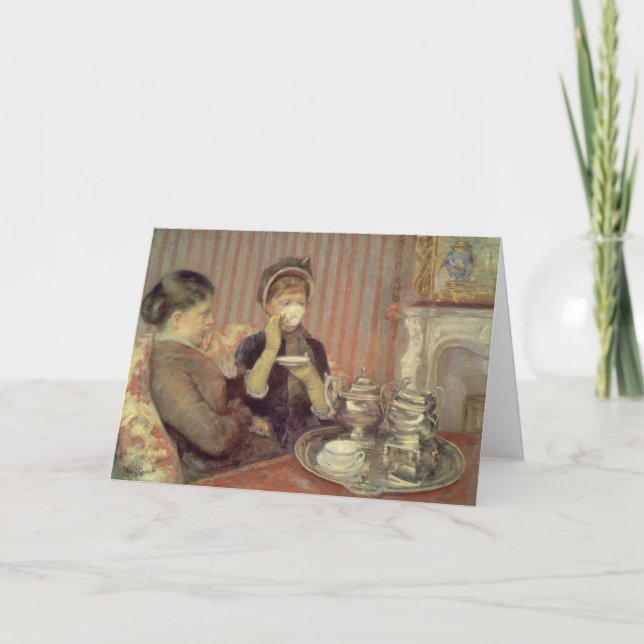 Tea, Mary Cassatt Card (Front)