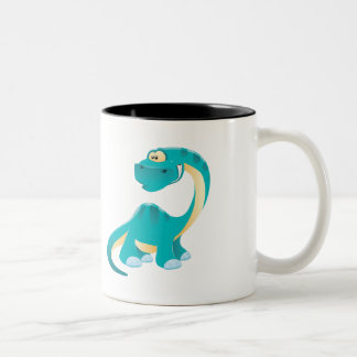 Tea Mug with Green Dino 