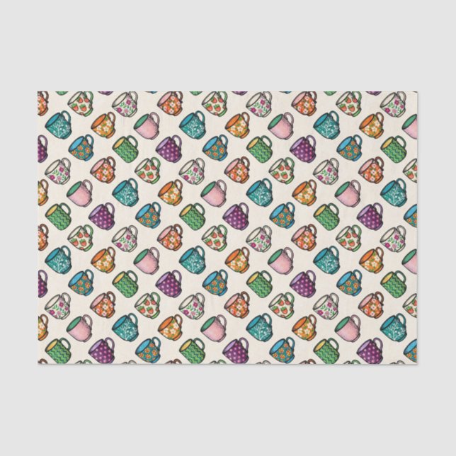Tea Mugs Tissue Paper (Front)