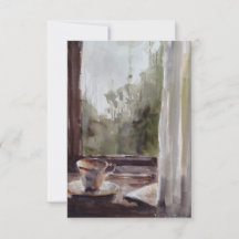 tea on a rainy day card