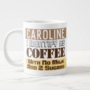 Tea or Coffee Instructions with Name Large Coffee Mug