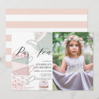 Tea Par-tea Floral Teapot Pink Birthday Photo
