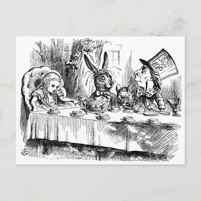 Tea Parties & Madness Postcard (Front)