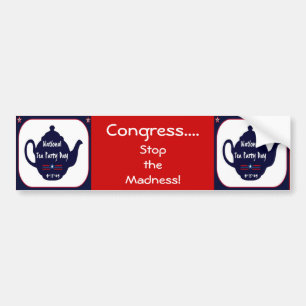 Tea Party 2009 Political Bumper Sticker