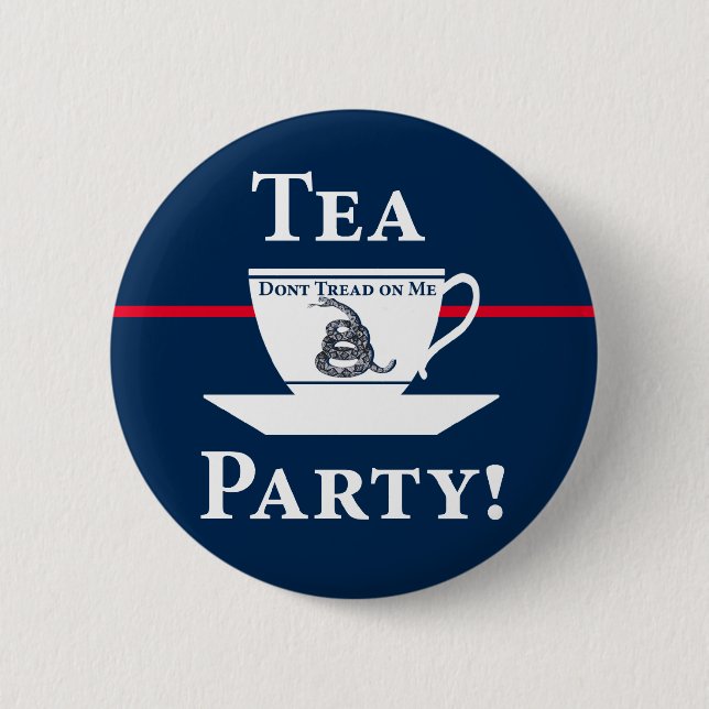 Tea Party! 2 Inch Round Button (Front)