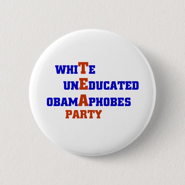 TEA Party 2 Inch Round Button (Front)