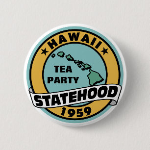 TEA PARTY 2 INCH ROUND BUTTON
