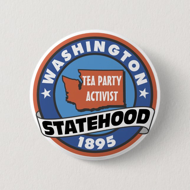 TEA PARTY ACTIVIST 2 INCH ROUND BUTTON (Front)