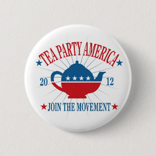 Tea Party America Button