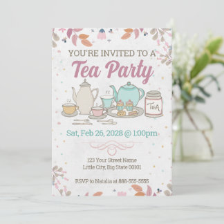 Tea Party and High Tea Invitation