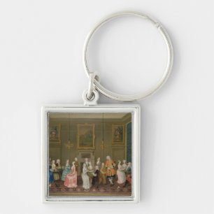 Tea Party at Lord Harrington's House, St. James's Keychain