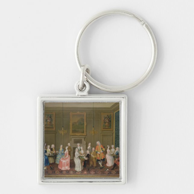 Tea Party at Lord Harrington's House, St. James's Keychain (Front)