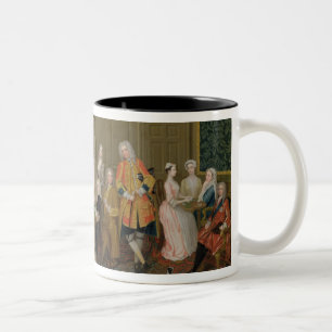 Tea Party at Lord Harrington's House, St. James's Two-Tone Coffee Mug