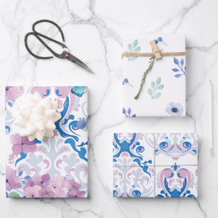 Tea party baby shower Baby is brewing  Wrapping Paper Sheet