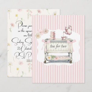 Tea Party Baby Shower Digital Download Invitation
