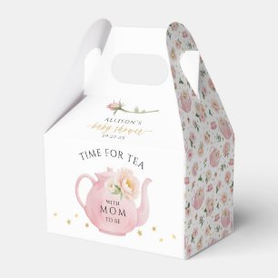 Tea Party Baby Shower Floral Favour Boxes