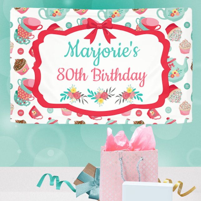 Tea Party Birthday Banner (Creator Uploaded)