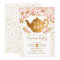 Tea Party Birthday - Gold White Pink Floral