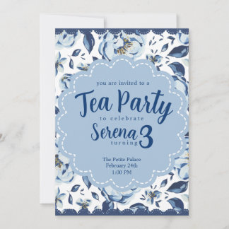 Tea Party Birthday Invitation