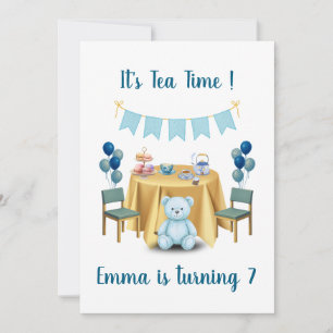 Tea Party Birthday Invitation