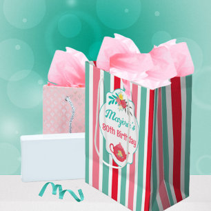 Tea Party Birthday Medium Gift Bag
