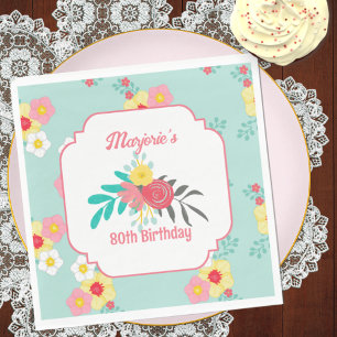 Tea Party Birthday  Napkin