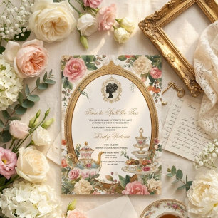 Tea Party Bridal Shower Time to Spill the Tea Invitation