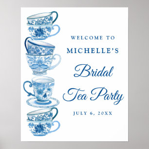 Tea Party Bridal Shower Welcome Sign