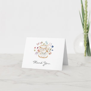 Tea Party Carte de remerciements