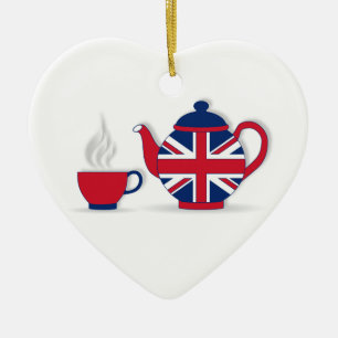Tea Party Ceramic Ornament