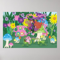 Tea Party Fairy, Vintage Watch, and Mushrooms