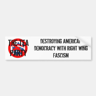 TEA PARTY FASCISM BUMPER STICKER