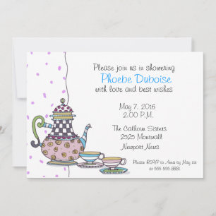 Tea Party - Fête des mariées - invitation