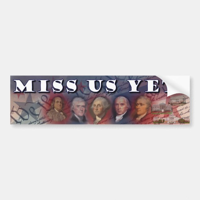 Tea Party - Founding Fathers Bumper Sticker (Front)