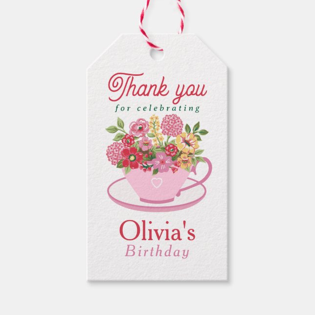 Tea Party Gift Tags (Front)