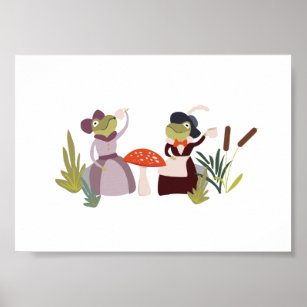 Tea Party in Frog Land Poster