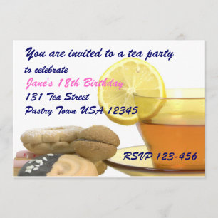 Tea Party Invitation Template