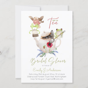 Tea Party Invitations for Bridal Shower incl Env.