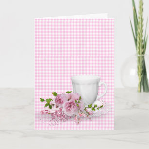 Tea Party Invite with Cup and Saucer