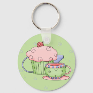 Tea Party Keychain