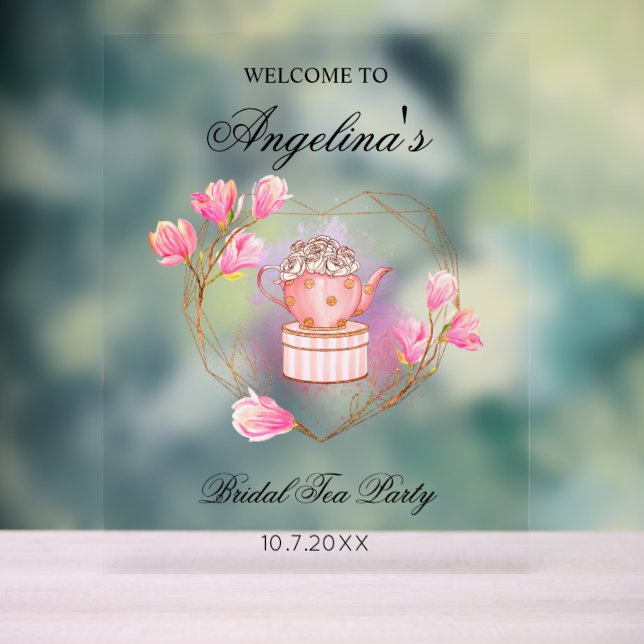 Tea Party Mariage de la fête du thé rose (Neutre)