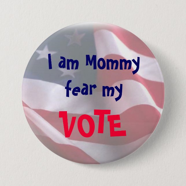 Tea Party Mom 5 3 Inch Round Button (Front)