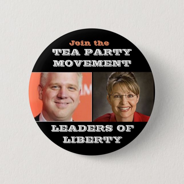 TEA PARTY MOVEMENT 2 INCH ROUND BUTTON (Front)