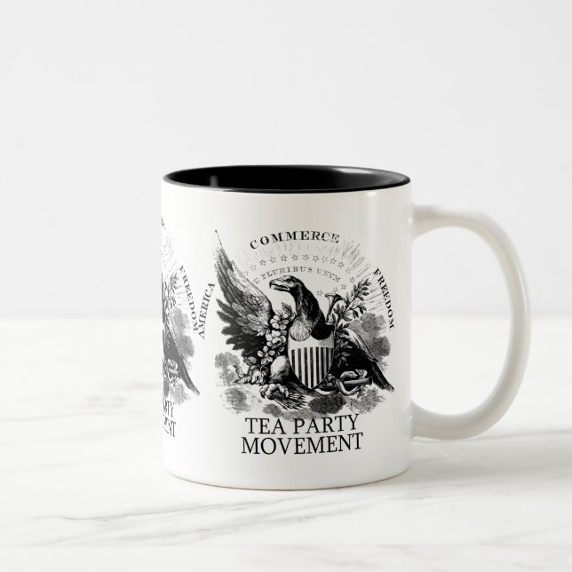 TEA PARTY MOVEMENT Two-Tone COFFEE MUG (Right)