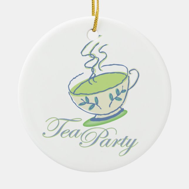 Tea Party Ornament (Front)
