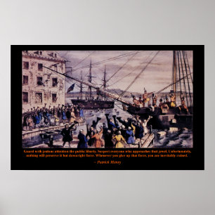 Tea Party Patrick Henry Affiche