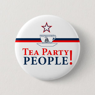 Tea Party People! 2 Inch Round Button